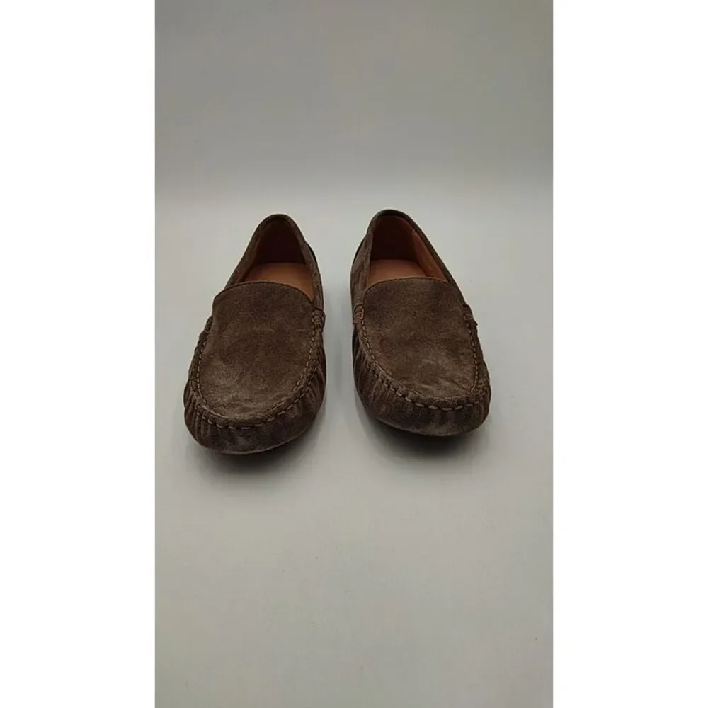 Quince Brown Suede Driving Moccasins - Picture 5 of 5